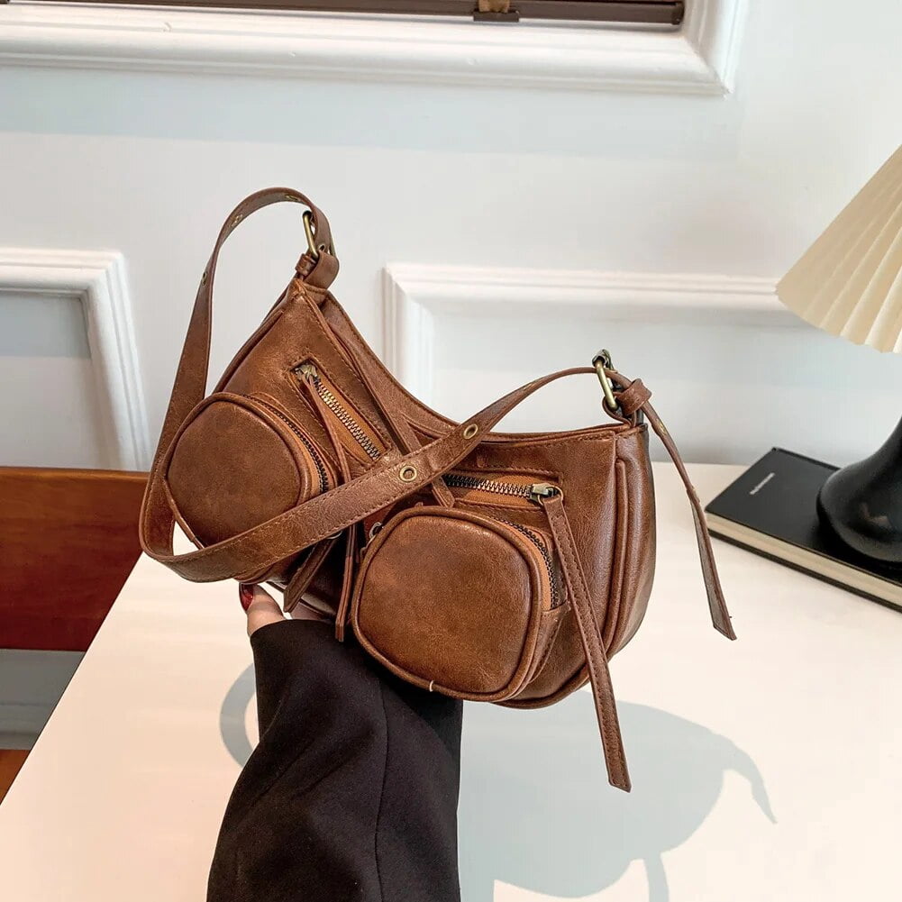 Y2K Bag for Women Single Shoulder Bag Luxury Brand Handbag PU