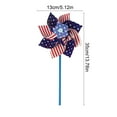 thumbnail image 4 of Clearance Under $5! InsCrazy Independence Day Decor Windmill Decoration Flower Gardening Garden Windmill Decoration Tricolor Flag Leaf Holiday Party Supplies American Flag, 4 of 6