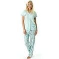 thumbnail image 1 of Casual Nights Women's Rayon Printed Short Sleeve Capri Pajama Set, 1 of 2