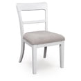 thumbnail image 4 of Signature Design by Ashley Chadworth Dining Upholstered Side Chairs, Set of 2, White Wood Frame with Polyester Seats, 4 of 8