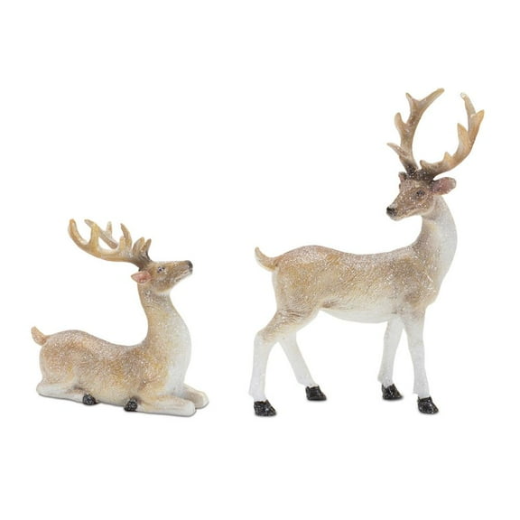 Melrose International LLC Deer (Set of 6) 3.5"H, 5.5"H Resin