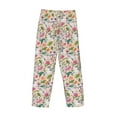 thumbnail image 4 of Kdxio Bunny Floral Print Men's Sleep Pajama Pant Lounge Pants with Pockets, 4 of 8