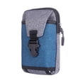 thumbnail image 3 of Bolsa Marsupio in tela da uomo Borsa da telefono casual da lavoro Borsa da cintura grande da esterno JShteea Para Estrenar, 3 of 8