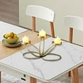 thumbnail image 6 of Iron Candelabra Candle Holder Home Decoration Stable Golden Metal Construction for Living Room Mantelpiece Events, 6 of 9