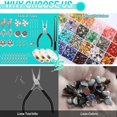 thumbnail image 5 of Ring Making Kit with 28 Colors Crystal Beads,1660 Pcs Crystal Jewelry Making Kit with Gemstone Chip Beads, Jewelry Wire, 5 of 5