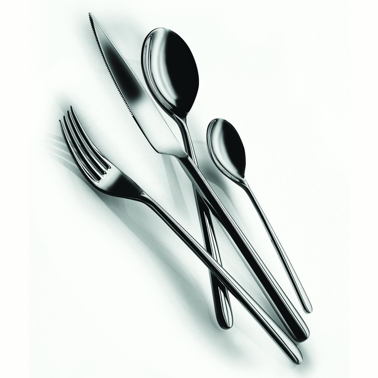 Mepra 104822020 Linea Flatware Set [20 Piece Set] Metallic Finish