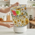 thumbnail image 3 of Watercolor Sunflowers Pressure Cooker Cover Yellow Green Leaf Vintage Country Dust Cover for Kitchen Appliances with Top Handle & Storage Pockets, Fits 6 Quart Instant Pot, Air Fryer, Crock Pot, 3 of 9