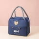 thumbnail image 1 of Cooler bag, lunch bag, picnic bag, thermal bag, waterproof lunch bag for women, adults, students and children, navy blue, 1 of 5