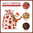 thumbnail image 7 of Fuzoiu Red Ladybug Print Christmas Gift Bag,Burlap Gift Bag with Drawstring Closure & Hang Tag,Perfect for Holidays, Birthdays, and Special Occasions-Small, 7 of 7