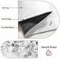thumbnail image 6 of 5'x7' Area Rugs, Grey Coastal Indoor Outdoor Area Rug for Living Room Bedroom, Summer Eucalyptus Leaves Beach Ocean Starfish Nautical Washable Bathroom Rugs Kitchen Floor Carpet Mats Home Decor, 6 of 8