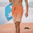 thumbnail image 3 of kpoplk Mens Swim Trunks with Compression Liner Quick Dry Summer Board Shorts Swimwear(Orange,Medium), 3 of 4