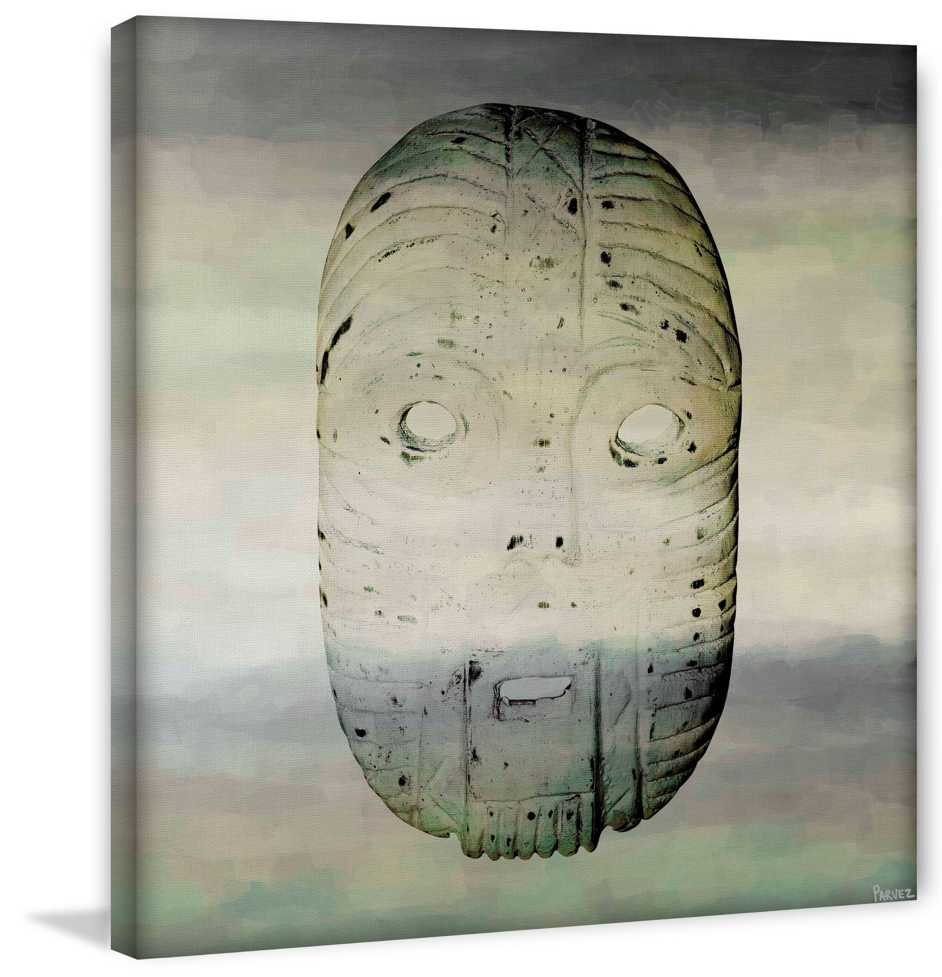 Parvez Taj "Ancient Mask" Print on Canvas