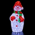 thumbnail image 3 of Northlight LED Lighted Snowman Commercial Grade Acrylic Outdoor Christmas Decoration - 34", 3 of 8