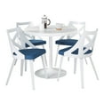 thumbnail image 5 of LumiSource White Dakota-Charlotte Dining Set - 5 Piece, 5 of 5