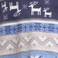 thumbnail image 4 of MUK LUKS Women's 2 Piece Pajama Set, Long Sleeve Shirt and Joggers - Silky Velour Mountain Vibes, Snow Dot, L, 4 of 4