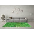 thumbnail image 3 of Ahgly Company Indoor Rectangle Oriental Green Industrial Area Rugs, 4' x 6', 3 of 4