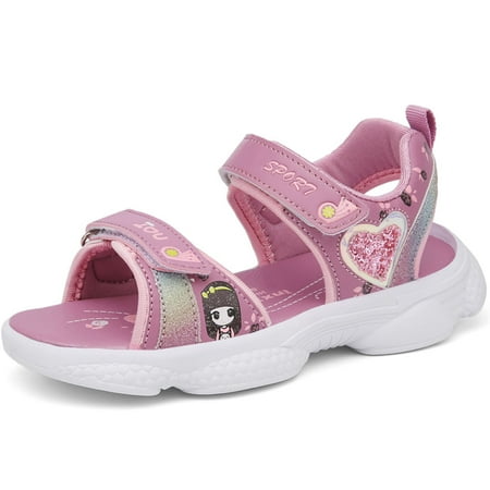 

Earlde Girl s Double Strap Open Toe Sports Sandals