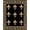 Black, Pattern 1, variant on ODIKA 4'x6' Machine Washable Non-Slip Area Rug, Fleur De Interlocking Inspired High Traffic Rug, Blue, 406581