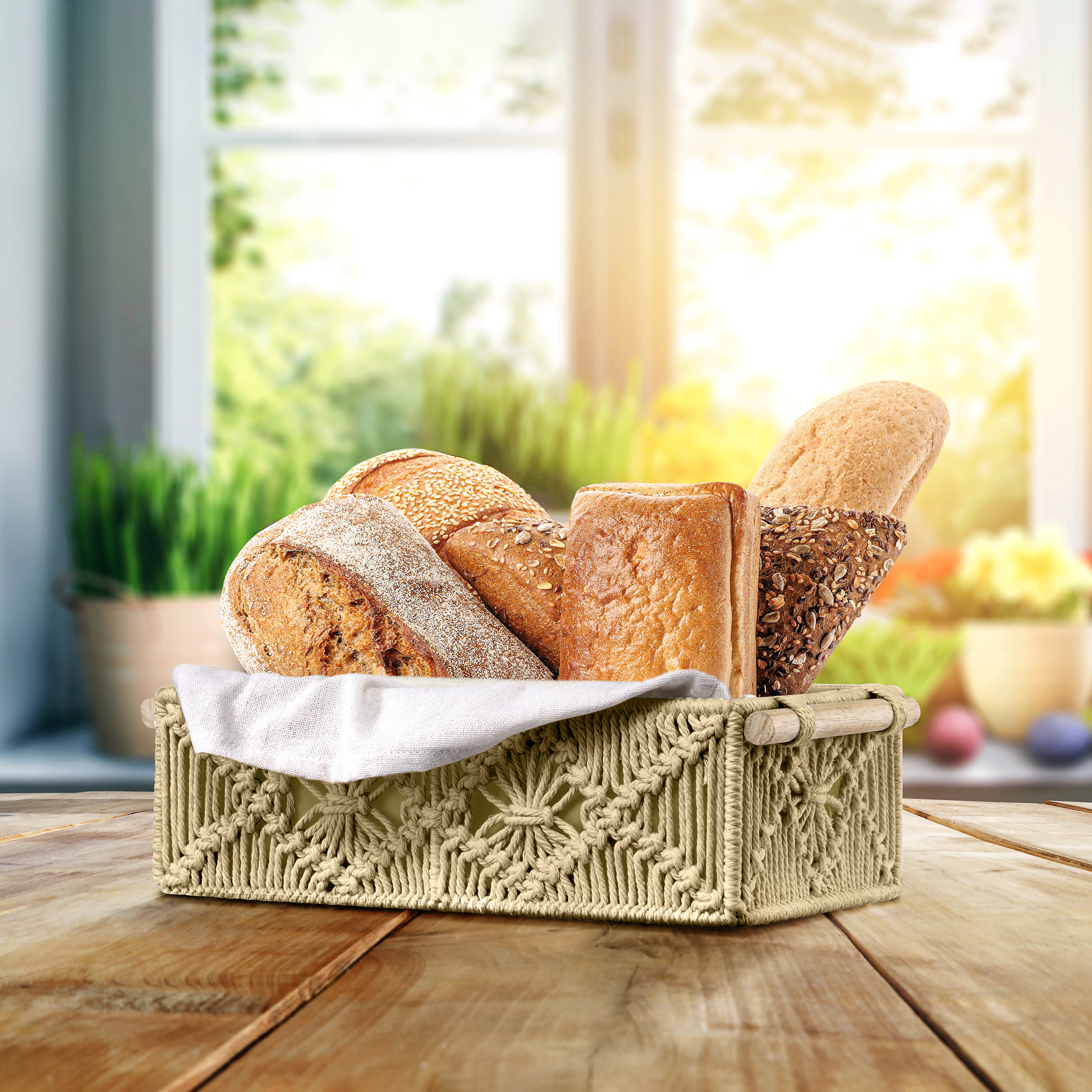 Sorbus Storage Wicker Baskets for Baby Room, Bedroom - Set OF 2