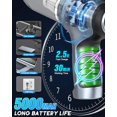 thumbnail image 5 of Aspiradora portátil inalámbrica para coche de 18000 Pa y 5000 mAh de alta potencia, 120 W, ideal para limpiar el coche, la oficina, las mascotas y el hogar., 5 of 5