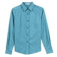 thumbnail image 5 of Womens Long Sleeve Easy Care Cotton/Polyester Shirt Maui Blue S, 5 of 6