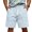 Light Blue, variant on Satingcolo Men's Soft Daily Wear Shorts Elastic Mid Waist Summer Fall Outfits Jogging Athletic Shorts Work Out Trunks With Pockets Blue M