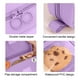 thumbnail image 4 of Large Capacity Pencil Case Organizer | Multifunctional Cloth Pen Holder | Zippered Bag for Office & Travel | Stationery Storage Box | 21x12x7cm | Coffee Purple Green Black | 1 Pc, 4 of 6