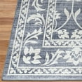 thumbnail image 2 of ReaLife Machine Washable Rug - Stain Resistant, Non-Shed - Eco-Friendly, Non-Slip, Family & Pet Friendly - Eva Floral Scroll Border - Gray Beige - 4' x 6', 2 of 7
