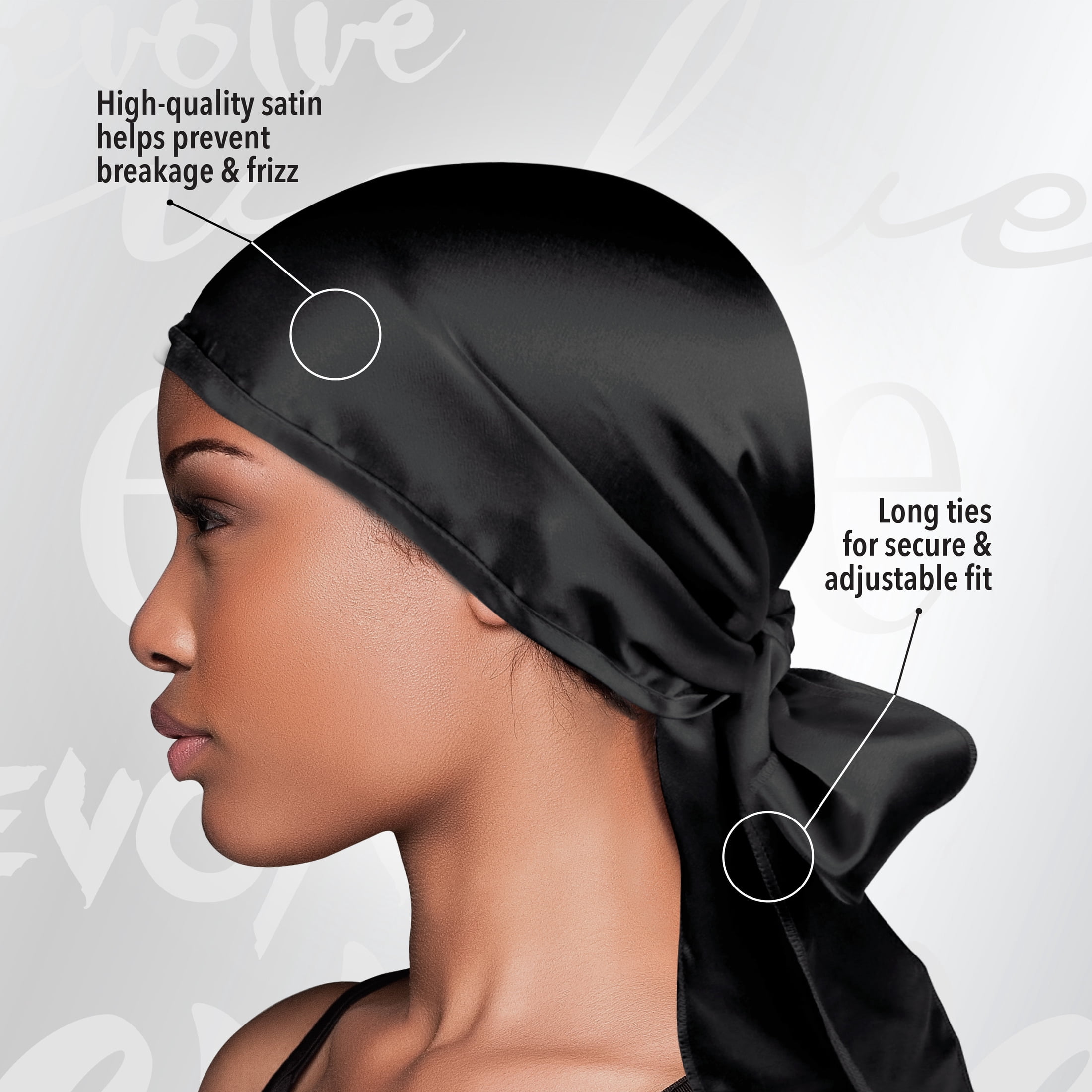 Evolve Satin Wrap Black
