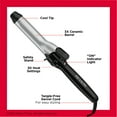 thumbnail image 5 of Revlon Perfect Heat 1-1/4" Triple Ceramic Curling Iron, Black, 5 of 7