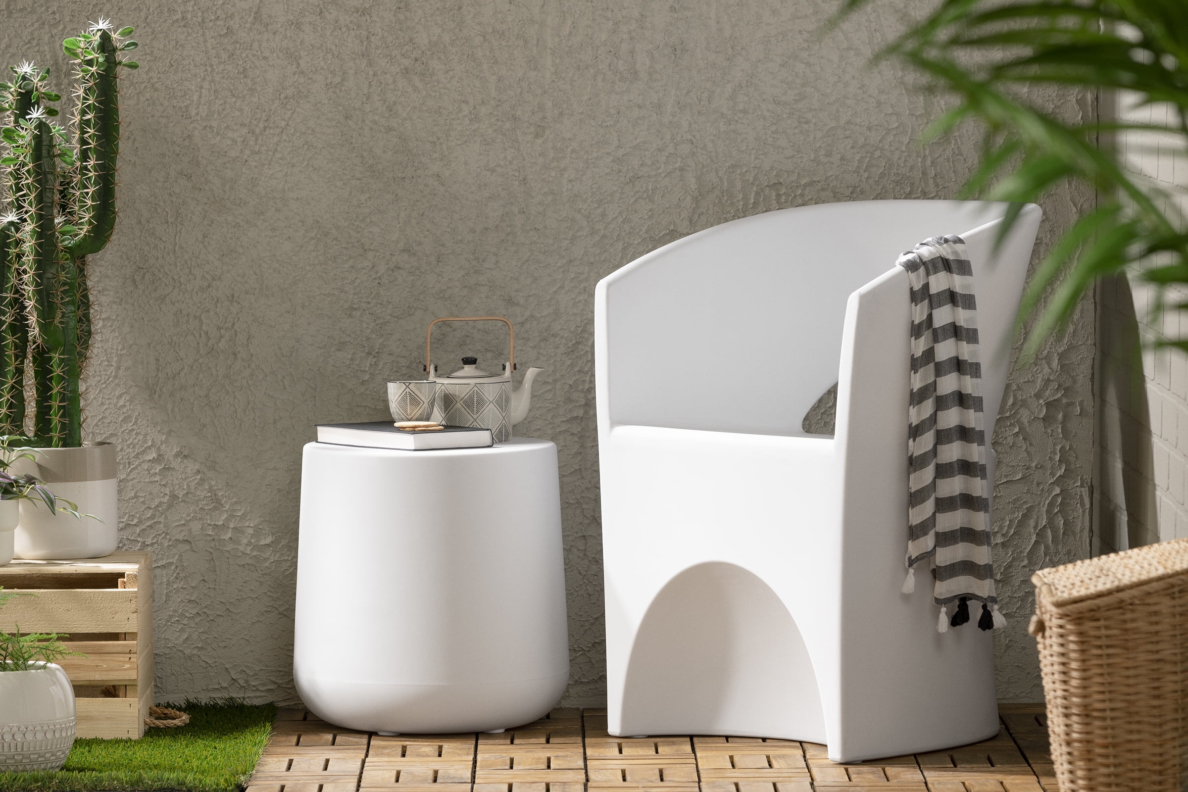 South Shore Dalya Patio Chair White