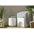 thumbnail image 3 of South Shore Dalya Round Outdoor Side Table, in White, 3 of 9