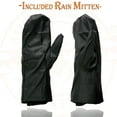 thumbnail image 3 of Milwaukee Leather SH230 Men's Black Leather Warm Lining Gauntlet Motorcycle Hand Gloves W/ ‘Rain Mitten and Pull-on Closure’ X-Small, 3 of 8