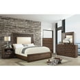 thumbnail image 2 of Furniture of America Ruma Wood Panel Bed, Eastern King, Warm Chestnut, 2 of 3
