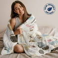thumbnail image 2 of Cartoon Coffee Throw Blankets, Gift for Coffee Lover Soft Fleece Blanket Decorative for Home Sofa Couch Chair Living Bedroom, 40x50 inches,, 2 of 9