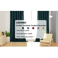 thumbnail image 3 of Coolmee Soft Luxury Velvet Curtains with Tassels Room Darkening Rod Pocket Window Curtains for Living Room Bedroom, Green, 42 x 63 inch, 2 Panels, 3 of 7