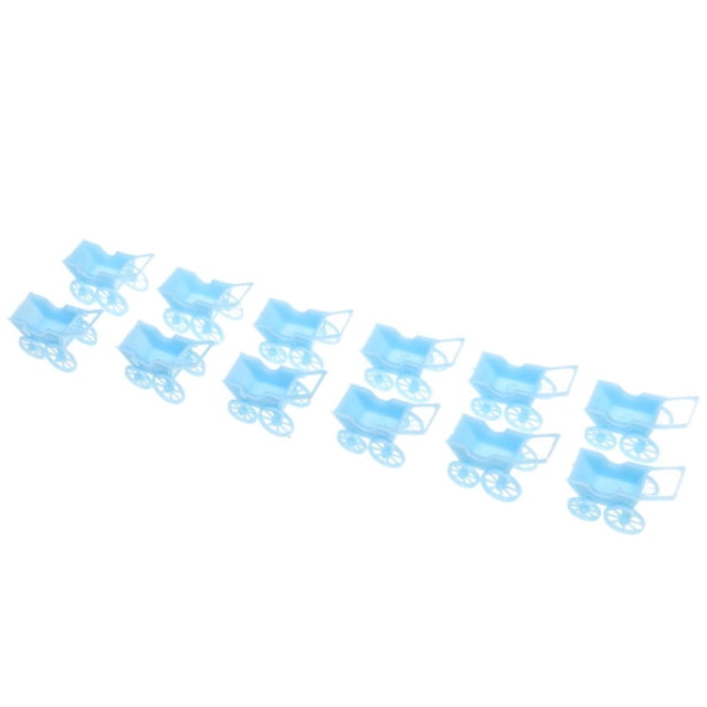Paquete de 12 Uds. carritos preciosos para Niños, Juguetes para de Bienvenida Al Bebé, Decoración de Azul yotijar Mini carros