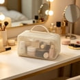 thumbnail image 4 of Mesh Travel Toiletry Bag,Large Capacity Cosmetic Organizer With Handle,Breathable Polyester Construction,Clear Visibility Open Mesh Design,Lightweight Portable Pouch,Home And Travel Storage, 4 of 6