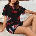 thumbnail image 4 of Sikiie Happy Halloween2 Womens Pajama Sets Short Sleeve Top With Pants Sleepwear 2 Piece Lounge Set-, 4 of 6