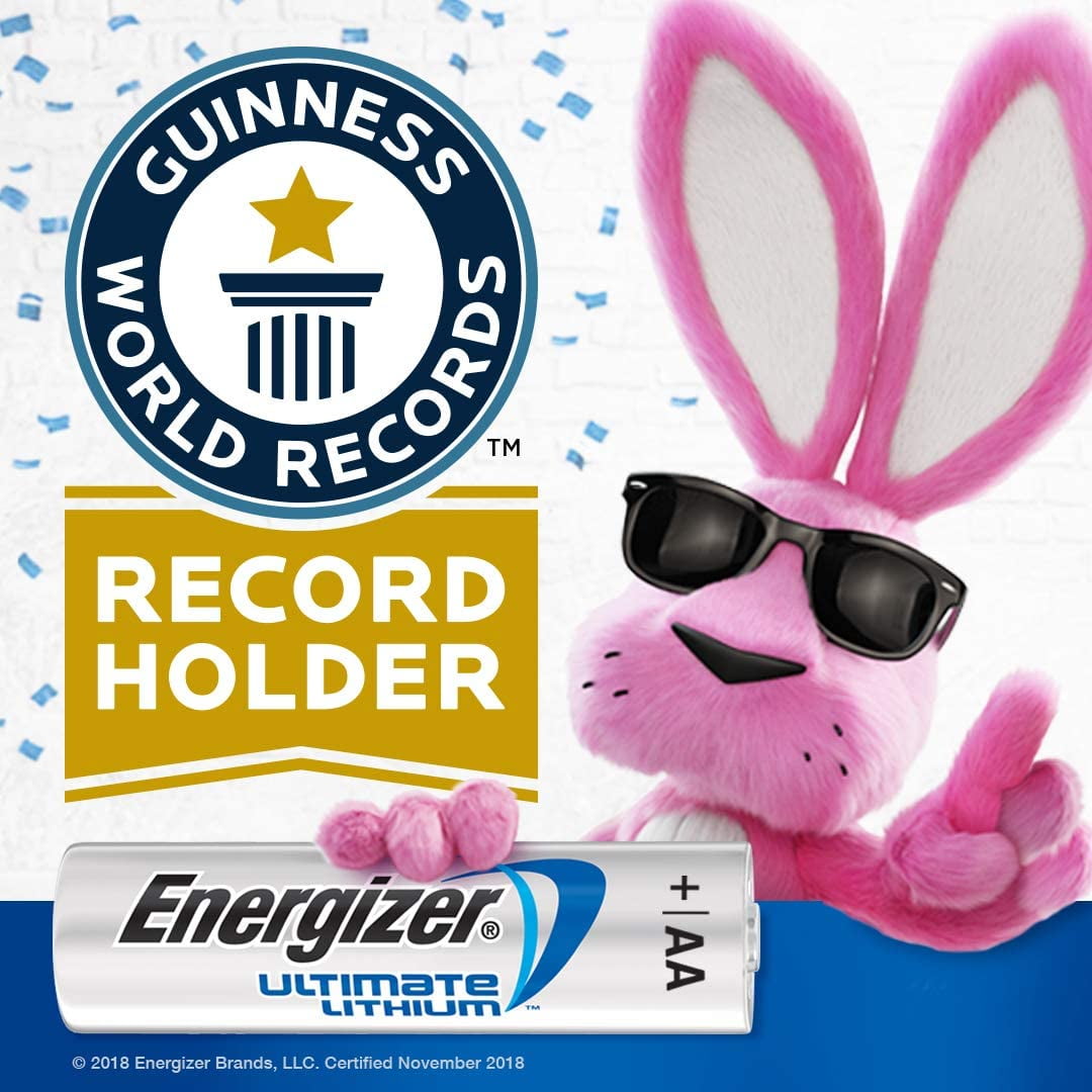 Energizer L91 Ultimate Lithium  AA Batteries (18 Batteries)