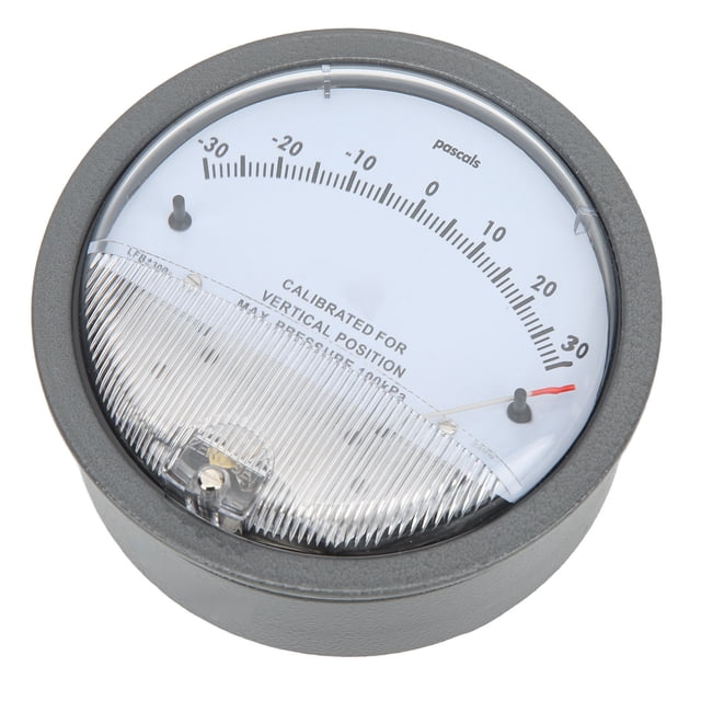 Manomètre Différentiel HVAC, Détection de Pression Angles de Distorsion Sans Filetage Femelle 1/8 Faible Consommation d'Énergie avec Raccords pour Pièce