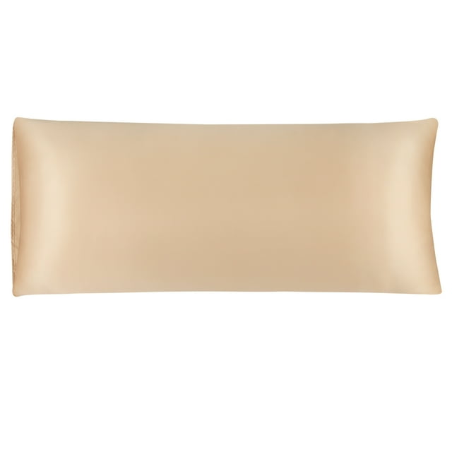 Unique Bargains Taie d'Oreiller en Satin de Luxe Rafraîchissante Anti-Rides Longue Taie d'Oreiller Soyeuse
