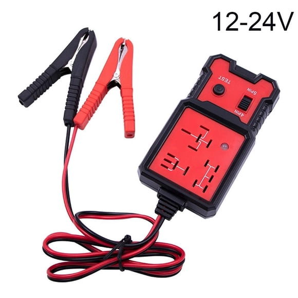Professional 12V Automotive Relay Tester for 4-Pin & 5-Pin Car Relays, Universal Auto Electrical Circuit Diagnostic Tool with Built-in Battery, Fast & Accurate Vehicle Analysis