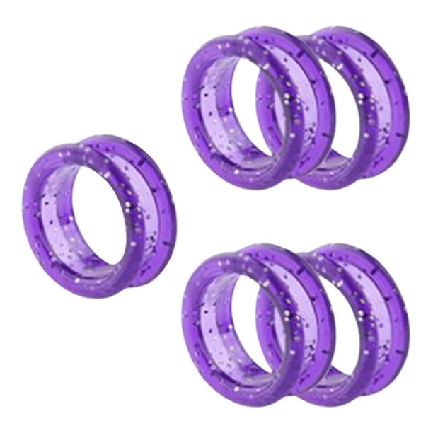 5 uds Tijeras De silicona Sunnimix Anillos protectores para Tijeras De mascotas color púrpura Violeta