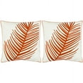 thumbnail image 2 of SAFAVIEH Remy Floral Pillow, 18" x 18", Orange, Set of 2, 2 of 4