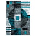 thumbnail image 1 of United Weavers Bristol Epsilon Turquoise Zone Tapis, 1 of 1