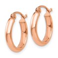 thumbnail image 6 of 14K Rose Gold Hoop Earrings, 6 of 6