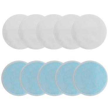 Reusable Makeup Remover Pads - 10 Pieces Soft Organic Cotton Rounds with Washable Drawstring