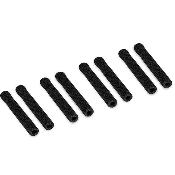 GJX Anti-Slip Eyeglass Ear Grips eye glasses ear grippers Anti-slip, Elastic Comfort Ear Cushion, glasses ear grip Sleeve Retainer for Sports Glasses, Sunglasses Reading glass 4Pairs_Black