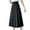 Black, variant on yillto Women's Girls A Line Skirts Pleated High Waist Midi Skirt School Uniform Knee Length Skirts